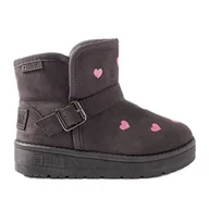 Buty dla dziewczynek - Szare śniegowce dziecięce Big Star KK374244 - miniaturka - grafika 1