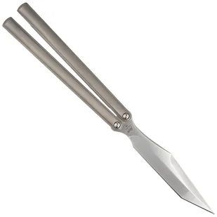 Nóż motylkowy Fox PHI Sandblasted Titanium, Satin M390 by Vincenzo Fiore (FX-570 TI) - Noże - miniaturka - grafika 3