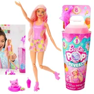 Lalki dla dziewczynek - Barbie Pop Reveal Truskawkowa lemoniada, lalka seria owocowy sok - miniaturka - grafika 1