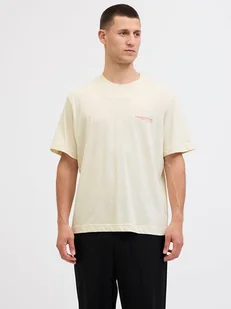 Jack & Jones Koszulka "Jorbillyburg Photo" w kolorze kremowym - Koszulki męskie - miniaturka - grafika 1