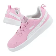 Buty dla dziewczynek - Buty Puma Courtflex Inf 362651 21 różowe - miniaturka - grafika 1