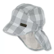Czapki damskie - Sterntaler Chłopięca czapka z daszkiem z ochroną karku czapka, Szary (szary dymny 566), 4XL - miniaturka - grafika 1