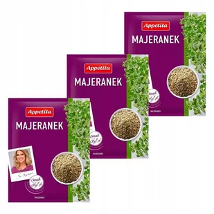 Appetita Majeranek otarty 8 g x 3 sztuk - Przyprawy i zioła sypkie - miniaturka - grafika 1