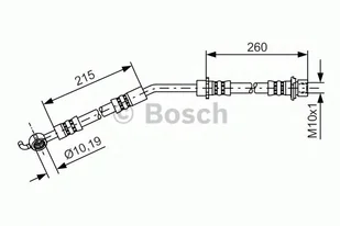 Przewód hamulcowy giętki BOSCH 1987481410 1987481410 - Przewody hamulcowe - miniaturka - grafika 1