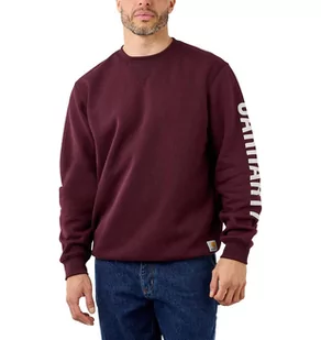 Bluza Carhartt Midweight Crewneck Logo Sleeve PORT - Bluzy męskie - miniaturka - grafika 1