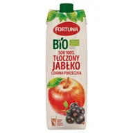 Soki i napoje niegazowane - Fortuna BIO sok 100% tłoczony jabłko czarna porzeczka 1L - miniaturka - grafika 1