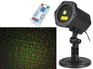 Projektor ogrodowy laserowy LTC + pilot, 6W, lampa IP65 + zasilacz IP44 - Pozostałe ozdoby ogrodowe - miniaturka - grafika 2