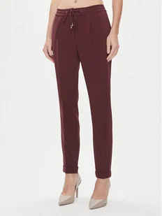 Boss Spodnie materiałowe Tariyanah 50490039 Bordowy Regular Fit - Spodnie damskie - miniaturka - grafika 1