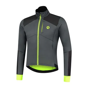 Kurtka rowerowa męska Rogelli Hi Vis mocno ocieplana - Kurtki rowerowe - miniaturka - grafika 1