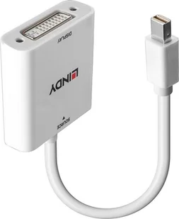 Adapter USB Lindy Lindy 38318 adapter kablowy 0,18 m Mini DisplayPort DVI-I - Adaptery i przejściówki - miniaturka - grafika 1