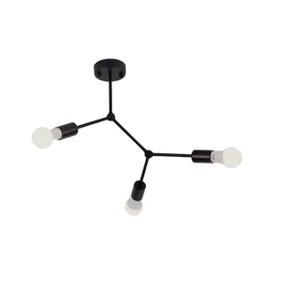 Lampa wisząca zwis żyrandol lampa na sufit czarna LED E27 - Lampy sufitowe Lampa wisząca zwis żyrandol lampa na sufit czarna LED E27 - Lampy sufitowe - miniaturka - grafika 1