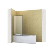 Parawany nawannowe - SILLA Parawan nawannowy MADISON 1-skrzydłowy 70x140 cm Ruchomy Czarny - miniaturka - grafika 1