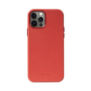 Crong Essential Cover Magnetic - Etui ze skóry iPhone 12 Pro Max MagSafe (czerwony) - Etui i futerały do telefonów - miniaturka - grafika 8