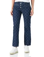 Spodnie damskie - Love Moschino Damskie spodnie slim fit spodnie na co dzień, Ciemnoniebieski denim, 48 - miniaturka - grafika 1