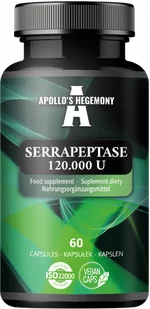 APOLLO'S HEGEMONY SERRAPEPTASE 120.000 U 60 KAPSUŁEK - Suplementy diety - miniaturka - grafika 1