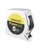 Poziomice, łaty, miary - Stanley tape measure Powerlock plastic 3m / 12 - miniaturka - grafika 1