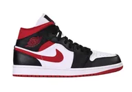 Moda i Uroda OUTLET - NIKE AIR JORDAN 1 RETRO MID BLACK GYM RED 554724 122 44.5 - miniaturka - grafika 1