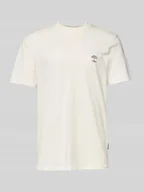 Koszulki męskie - T-shirt z prążkowanym, okrągłym dekoltem model ‘JENS’ - miniaturka - grafika 1