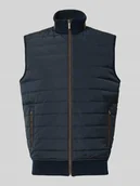 Kamizelki męskie - Kamizelka o kroju regular fit z pikowanej mieszanki bawełny - miniaturka - grafika 1