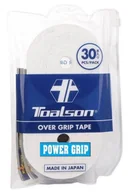 Tenis ziemny - Owijka wierzchnia Toalson Power Grip x 30 szt. biała - miniaturka - grafika 1