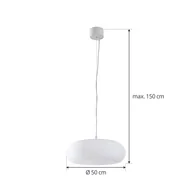 Lampy sufitowe - Lucande Smart żyrandol LED Bolti, biały, RGBW, CCT, Tuya - miniaturka - grafika 1
