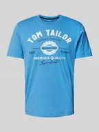 Koszulki męskie - T-shirt o kroju regular fit z czystej bawełny z nadrukiem z logo - miniaturka - grafika 1