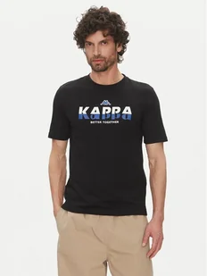 Kappa T-Shirt 351U8KW 005 Czarny Regular Fit - Koszulki i topy damskie - miniaturka - grafika 1