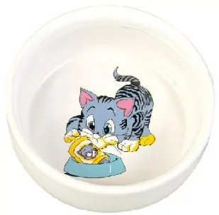 Trixie ceramiczna miska z motywem dla kota - 300 ml - Miski dla kotów - miniaturka - grafika 1