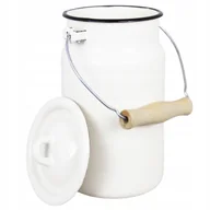 Pojemniki kuchenne - POJEMNIK KUCHENNY PUSZKA na mleko owsiankę płatki śniadaniowe emaliowana 2L - miniaturka - grafika 1