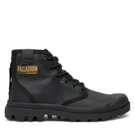 Botki damskie - Trapery Palladium PAMPA HI COATED 74375-008-M Czarny - miniaturka - grafika 1