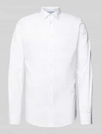 Koszule męskie - Koszula biznesowa o kroju tailored fit z kołnierzykiem typu kent - miniaturka - grafika 1