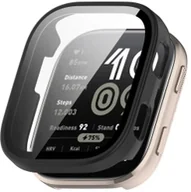 Akcesoria do smartwatchy - SILIKONOWE ETUI + SZKŁO DO AMAZFIT BIP 6 CZARNE - miniaturka - grafika 1