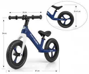 Milly Mally Rowerek Biegowy Ranger Navy - Rowerki biegowe - miniaturka - grafika 7