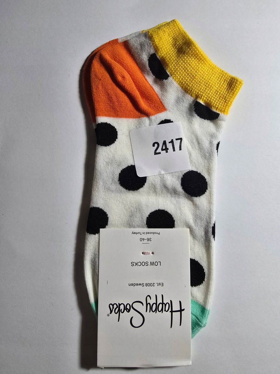 Kolorowe skarpety Happy Socks stopki unisex rozmiar 36-40 (2417)