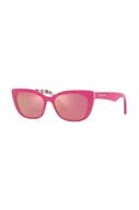 Okulary dla dzieci - Dolce & Gabbana okulary przeciwsłoneczne dziecięce kolor fioletowy 0DX4427 - miniaturka - grafika 1