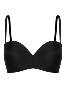 YSABEL MORA Biustonosz bardotka 10017 Czarny - Biustonosze - miniaturka - grafika 1