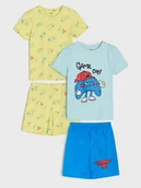 Piżamy chłopięce - Sinsay - Piżamy dwuczęściowe z motywem gamingowym 2 pack - błękitny - miniaturka - grafika 1