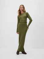 Botki damskie - Reserved - Zamszowe botki kowbojki - ciemnobrązowy - miniaturka - grafika 1