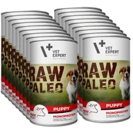Mokra karma dla psów - Vetexpert Raw Paleo Puppy Beef 18x400g - wołowina puszka - miniaturka - grafika 1
