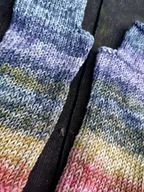 Rękawiczki - Melanż i fiolet / mitenki - miniaturka - grafika 1