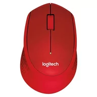 Myszki - Logitech M330 Silent Plus czerwona (910-004911) - miniaturka - grafika 1