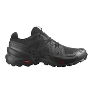 Buty trekkingowe męskie - Męskie buty do biegania Salomon Speedcross 6 GTX black/black/phantom - 10 - miniaturka - grafika 1