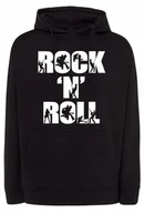 Bluzy męskie - Bluza męska fajny nadruk napis Rock N Roll r.4XL - miniaturka - grafika 1