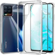 Etui i futerały do telefonów - Hello Case Etui do Realme 8 / 8 PRO Przezroczyste, Pancerne, Na Telefon Szkło Pełne - miniaturka - grafika 1