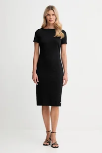 Calvin Klein sukienka kolor czarny mini prosta LV044D063G - Sukienki - miniaturka - grafika 1