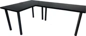 Biurka gamingowe - Biurko Daming Model 0 Czarne 202 cmx136 cm x 2,8 cm - miniaturka - grafika 1