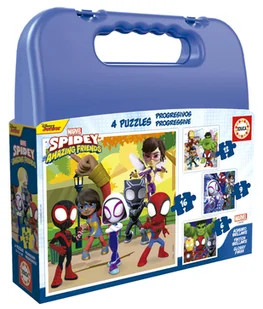 Educa, Puzzle, Spidey i Super-Kumple (walizka), 6/9/12/16 el. - Puzzle - miniaturka - grafika 1