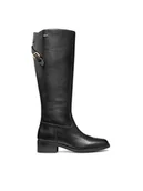 Kozaki damskie - Geox Oficerki D Camexia Np Abx D566WB 00043 C9999 Czarny - miniaturka - grafika 1