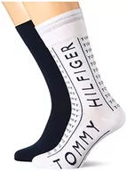 Skarpetki męskie - Skarpety męskie Tommy Hilfiger, biały, 43/46 EU - miniaturka - grafika 1