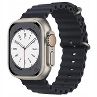 Akcesoria do smartwatchy - PASEK do Zegarka APPLE WATCH 3D FALE 38 /40 /41 GRAFITOWY - miniaturka - grafika 1
